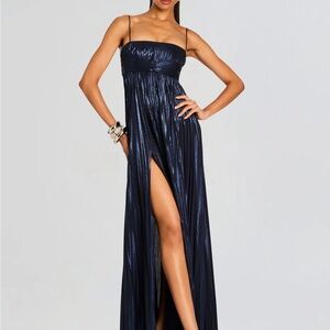 Retrofete Midnight Blue Maxi Dress XS NWT